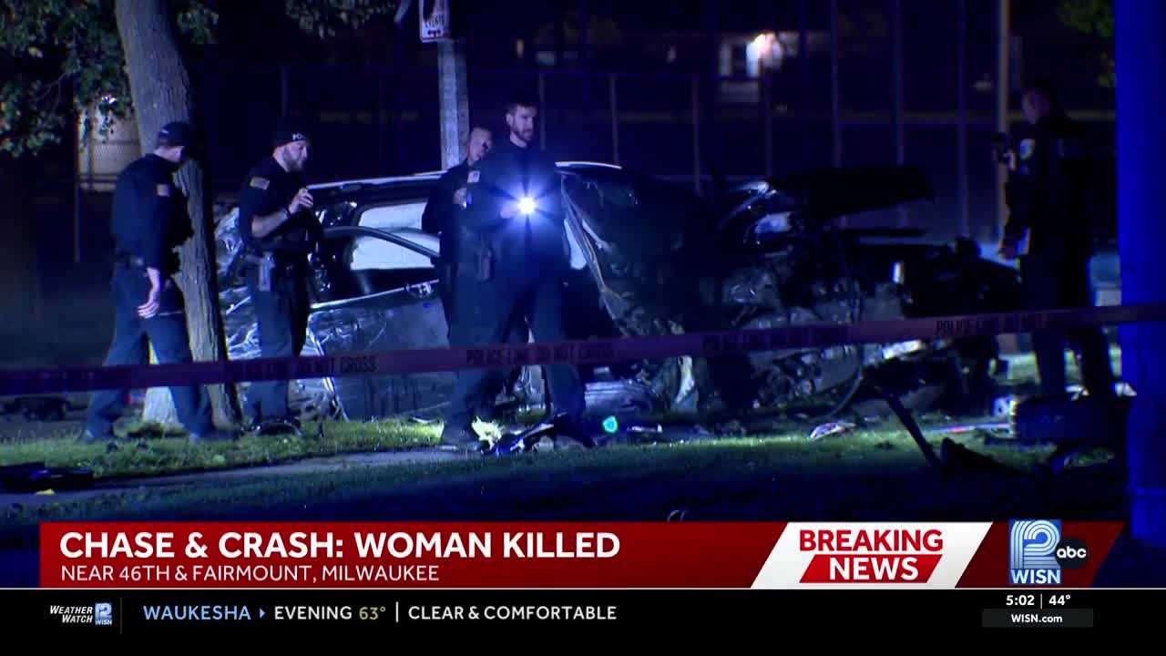 Woman killed after police chase from Germantown ends in Milwaukee crash — WISN 12 Milwaukee, St. Augustine Community news