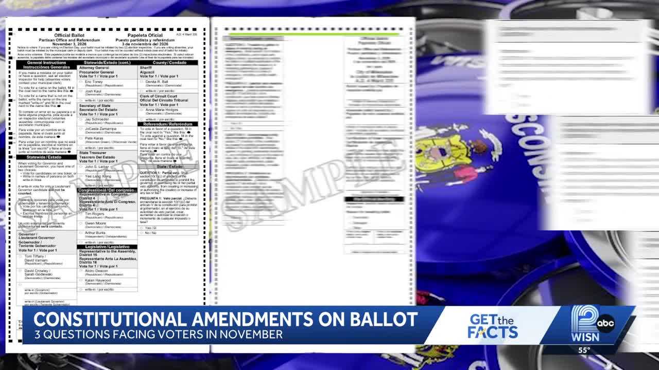 Get the Facts: Three constitutional amendments on this year's ballot — WISN 12 Milwaukee, St. Augustine Community news