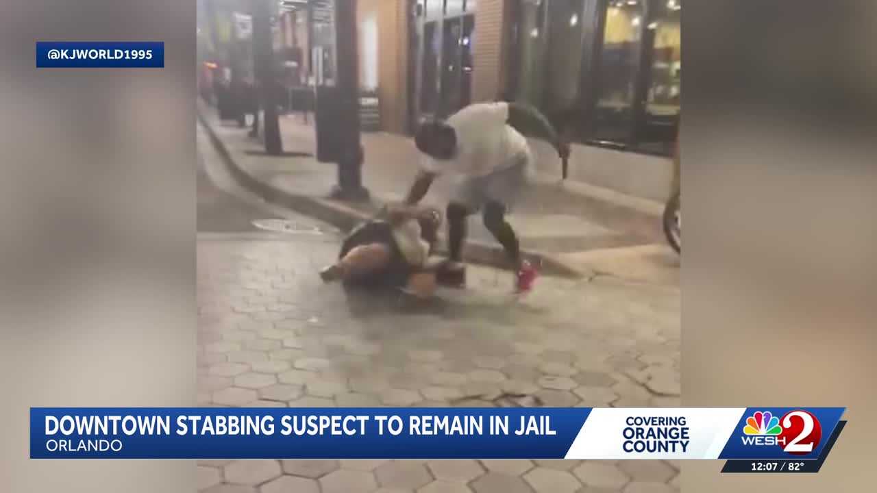 Downtown Orlando stabbing suspect ordered to remain in jail without bond — WESH 2 Orlando, St. Augustine Business news