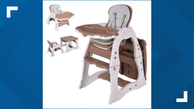 Convertible high chairs recalled over risk of fall, entrapment — WTSP Business Tampa Bay, St. Augustine Business news