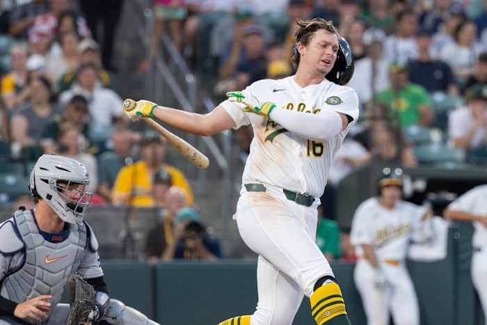A's slugger Nick Kurtz will see a specialist about his injured right thumb — News4JAX Sports, St. Augustine Sports news